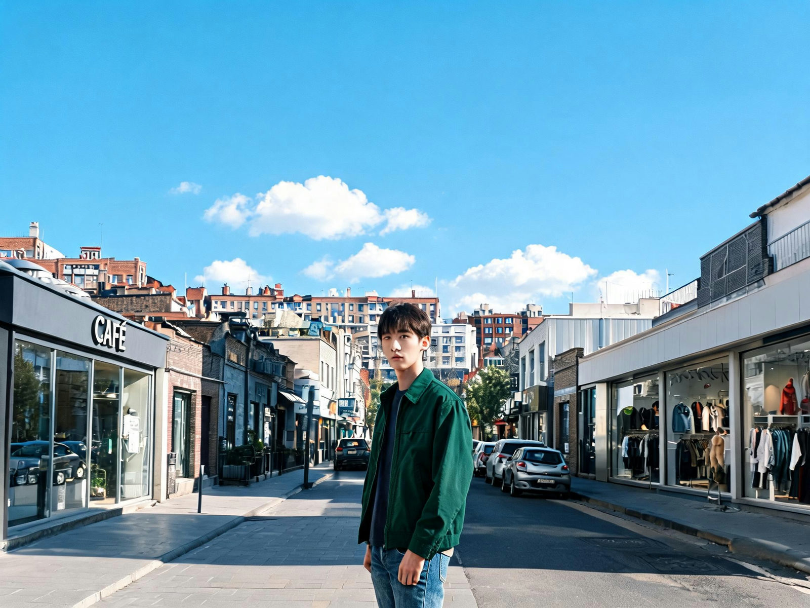 Version 1: the jacket edited to deep green